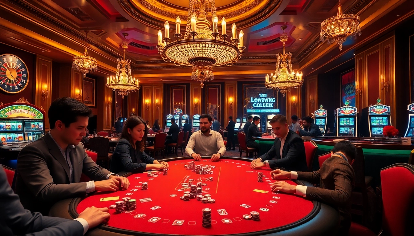 Engaging poker game scene at 555win casino, highlighting excitement and high-stakes.