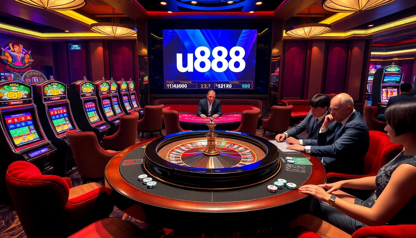 Engage in high-stakes action at u888 casino with exciting games and vibrant environments.